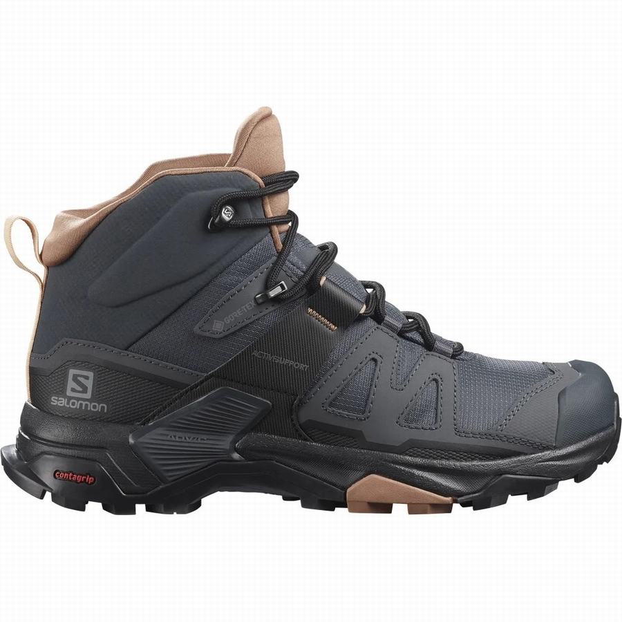 Buty Trekkingowe Salomon X Ultra 4 Mid Gore-tex Damskie Czarne ||FNN5281GW||